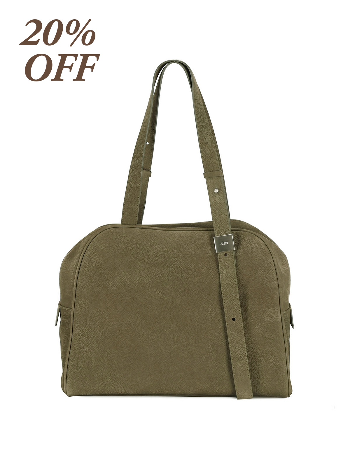 AHNI Midnight Boston Bag_Nubuck Khaki