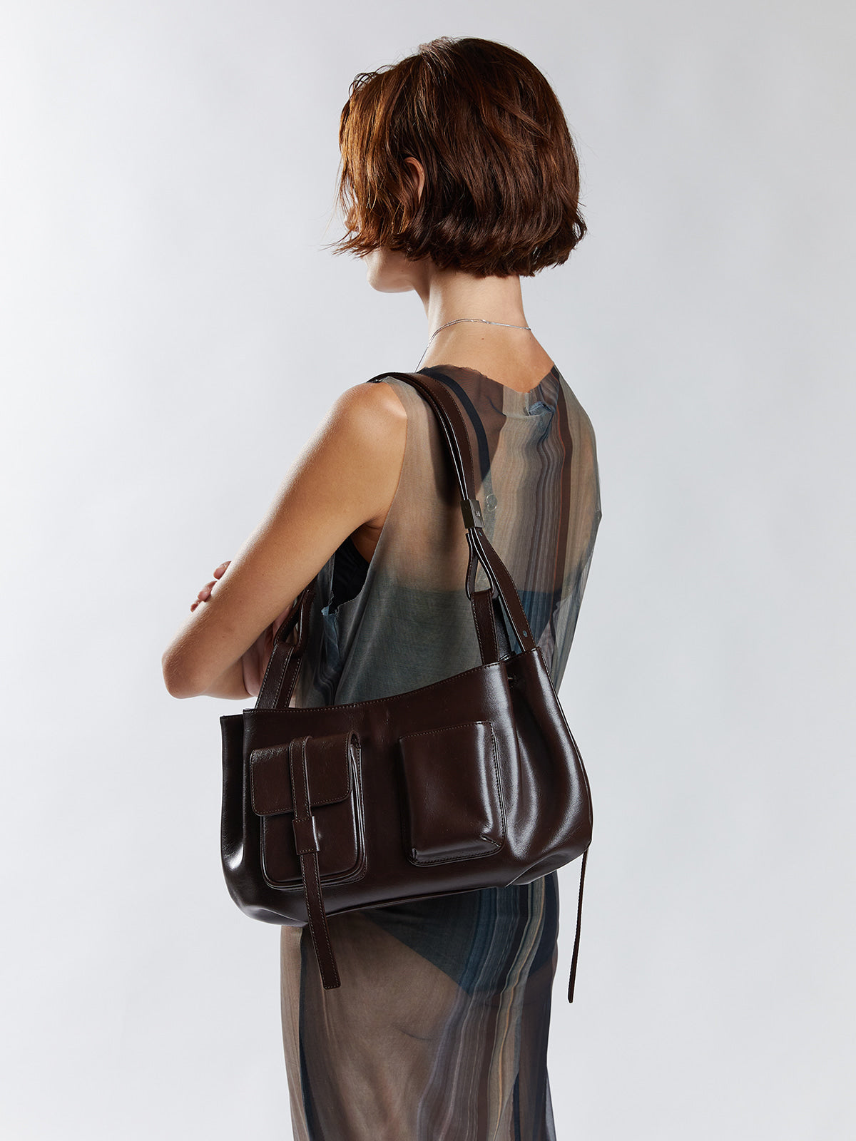 AHNI Pocket Bag_Red Brown