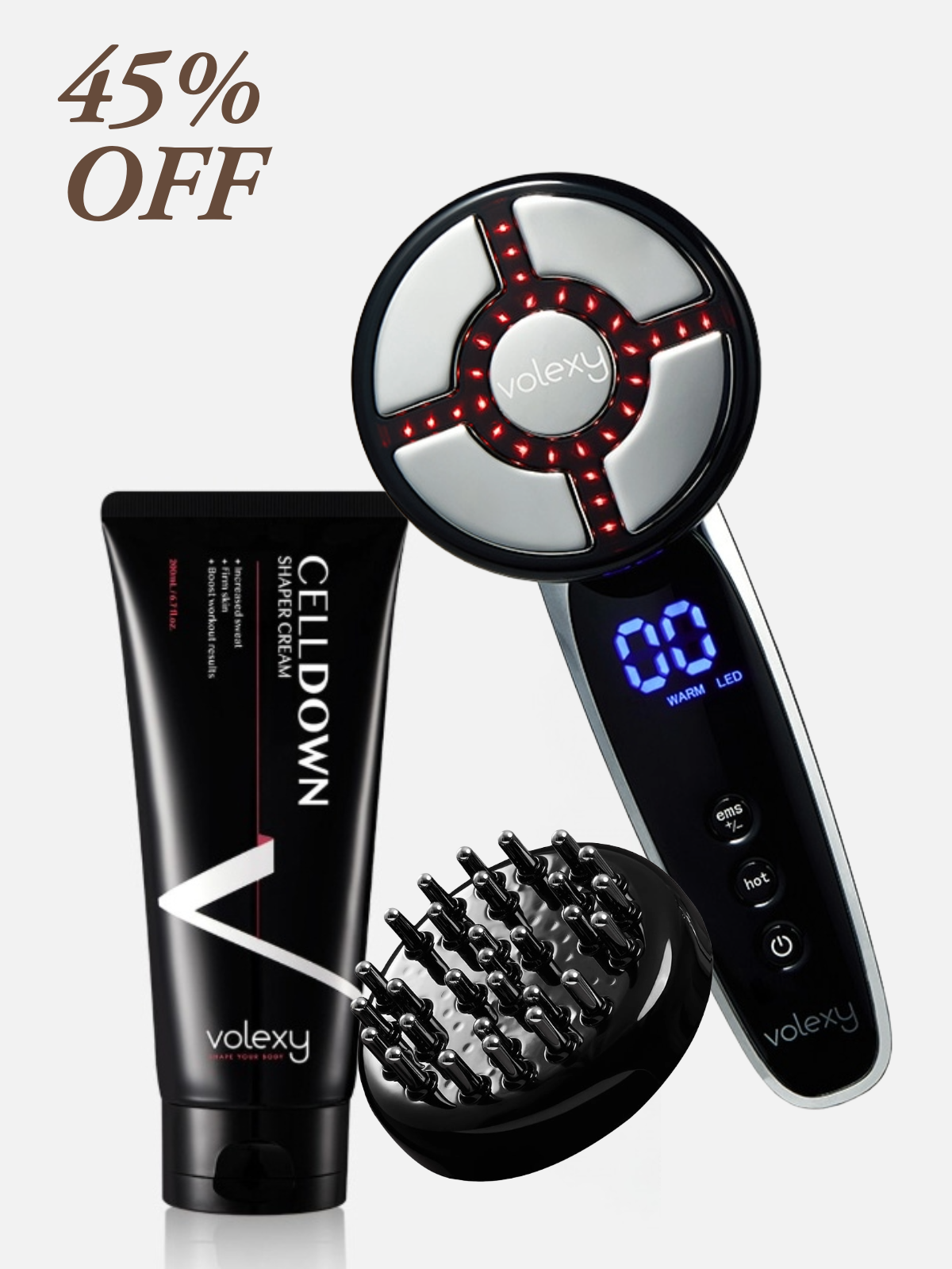 Volexy Full(Body Shot+Scalp Shot+Celldown Cream) Set